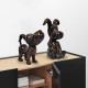 Sculpture chien SCRATCH assis H 45 cm
