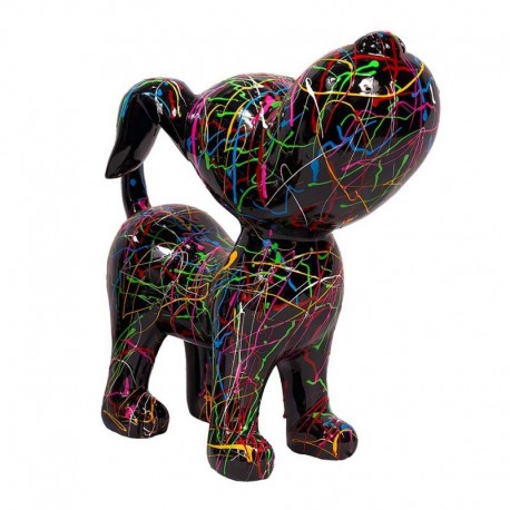 Sculpture chien SCRATCH debout H. 30 cm