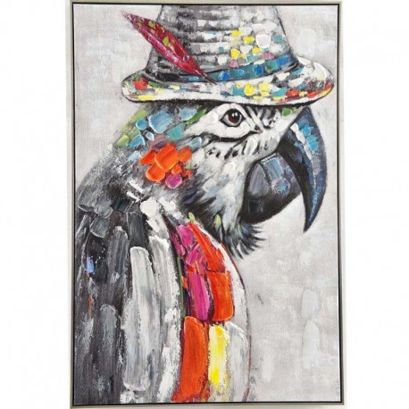 Peinture perroquet "DIEGO" 80x120 cm 