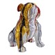 Objet déco statue bulldog JESSY H.47 cm