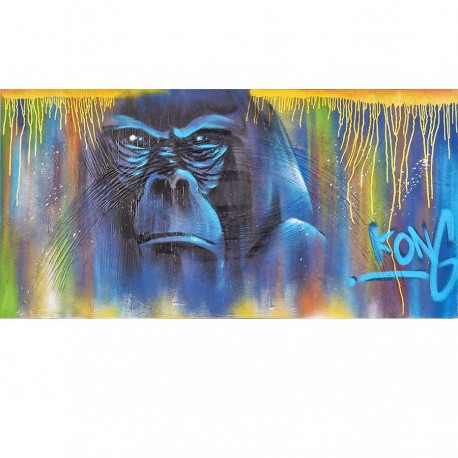 Tableau moderne gorille ABOU 70x140 cm