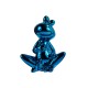 Objet déco statue grenouille JEDY H.20 cm bleue