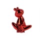 Objet déco statue grenouille JEDY H.20 cm rouge