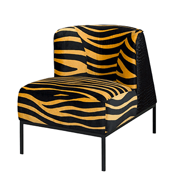 MiLOME fauteuil zebré style pop art